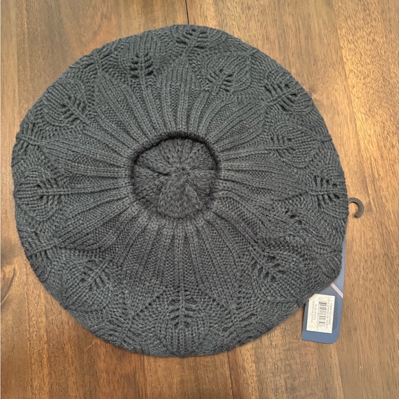 Gray Knit Beret - Picture 3 of 4